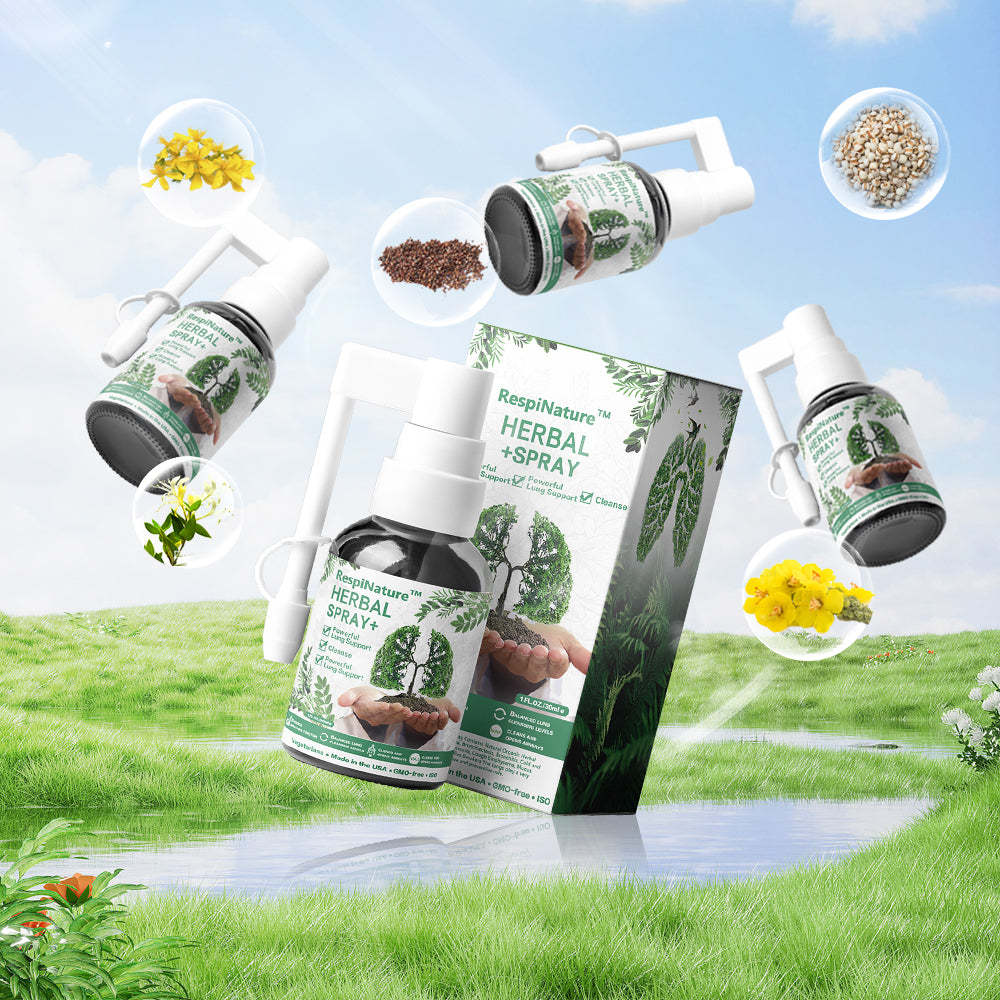 RespiNature™ Herbal Lung Cleanse Mist – Kraftvolle Lungenunterstützung, Reinigung und Atmung – Hergestellt in den USA – Kräuternebel