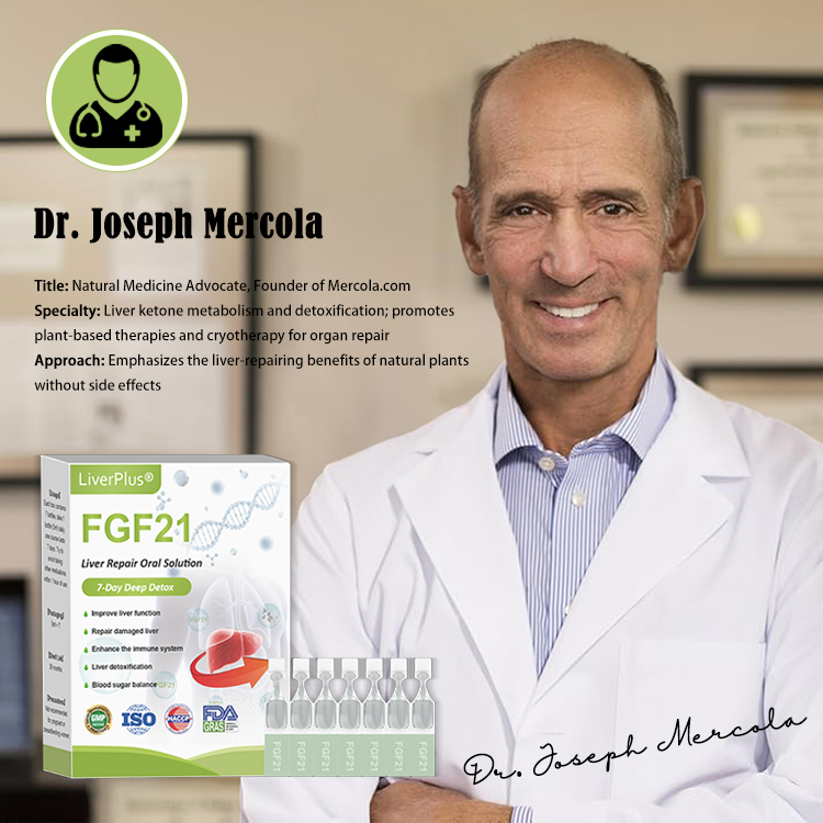 LiverPlus® FGF21 Liver Repair Oral Solution - Powerful Liver Support - Detox & Repair - Lowers Blood Sugar and Lipids