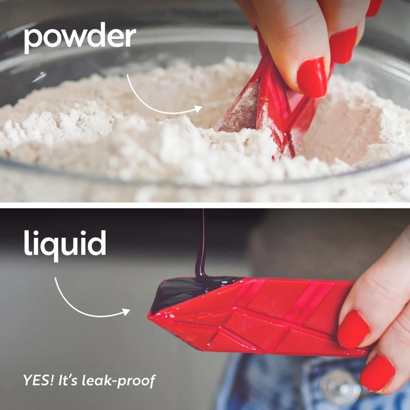 POLYGONS Flache 3-in-1 Faltbare Messlöffel