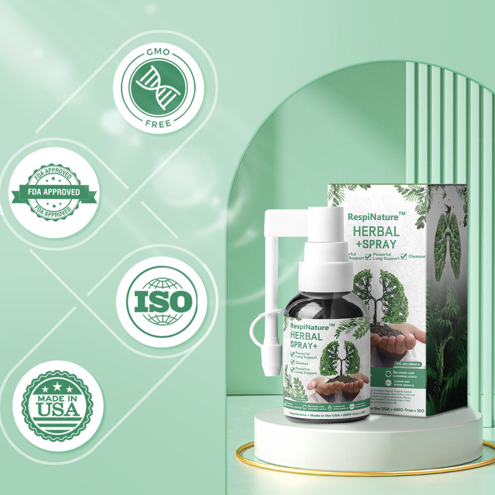 RespiNature™ Herbal Lung Cleanse Mist – Kraftvolle Lungenunterstützung, Reinigung und Atmung – Hergestellt in den USA – Kräuternebel