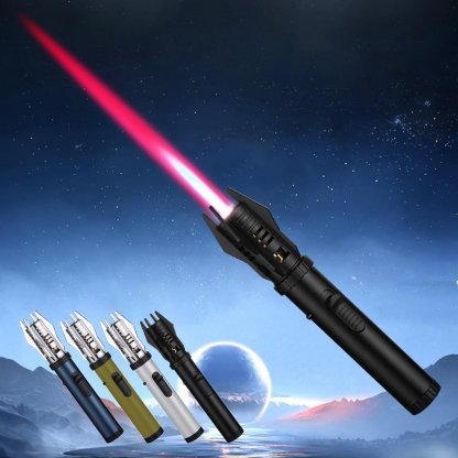 💥💥(FRETE GRATUITO) - Isqueiro de chama de sabre de luz à prova de vento 360°