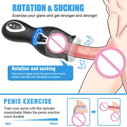 Entrenador de pene Empuje y tracción automáticos