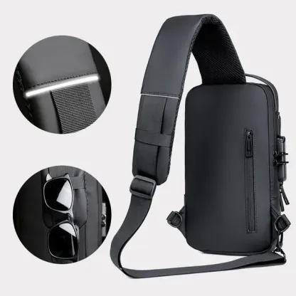 USB-Ladegerät Sport Sling Anti-Diebstahl-Umhängetasche