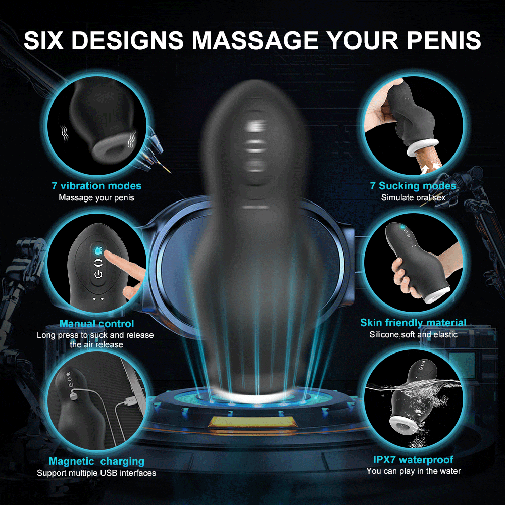 Entrenador de pene Empuje y tracción automáticos