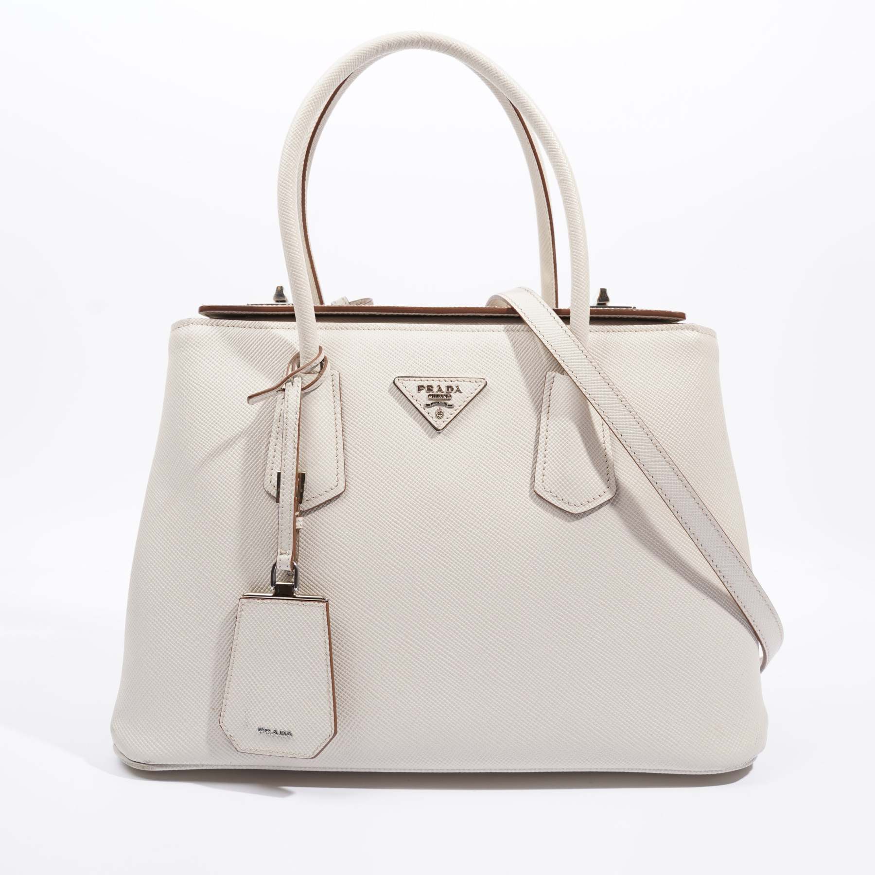 Чанта Prada Turnlock от кожа Saffiano