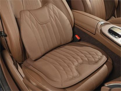 【53% off】 Възглавница за автомобилна седалка от естествена кожа и лумбална възглавница за седалка