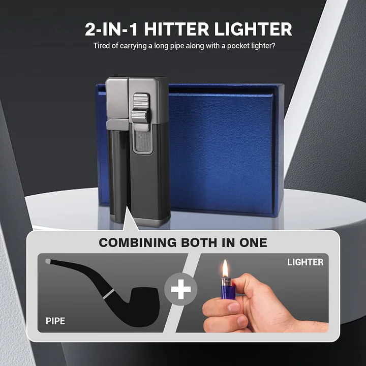 YUSUD Set 2 in 1 accendini portatili per tubi in metallo