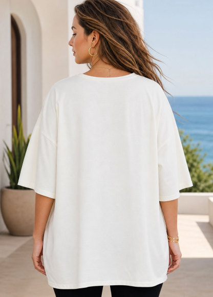 Off‑White Coquette Bow Jack‑O‑Lantern Oversized Short Sleeve T‑Shirt