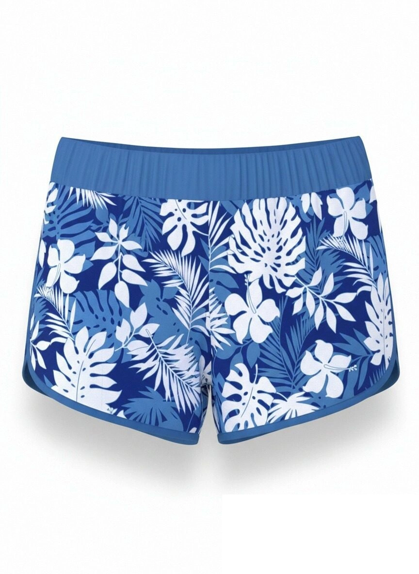 [Copy] Mid Waist Marine Life Print Swim Skirt