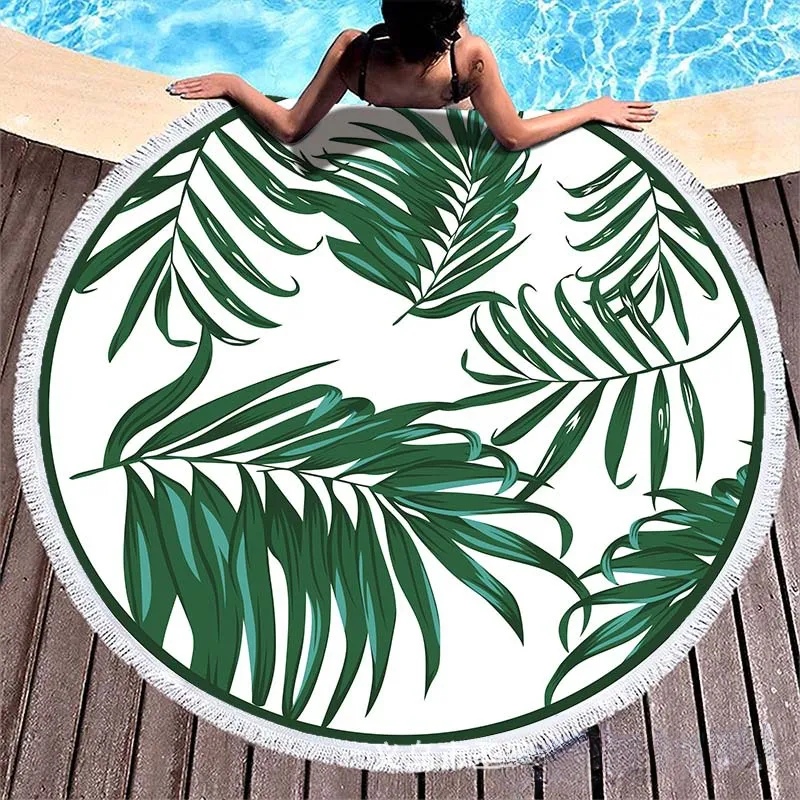  Printed Large Round Beach Blanket