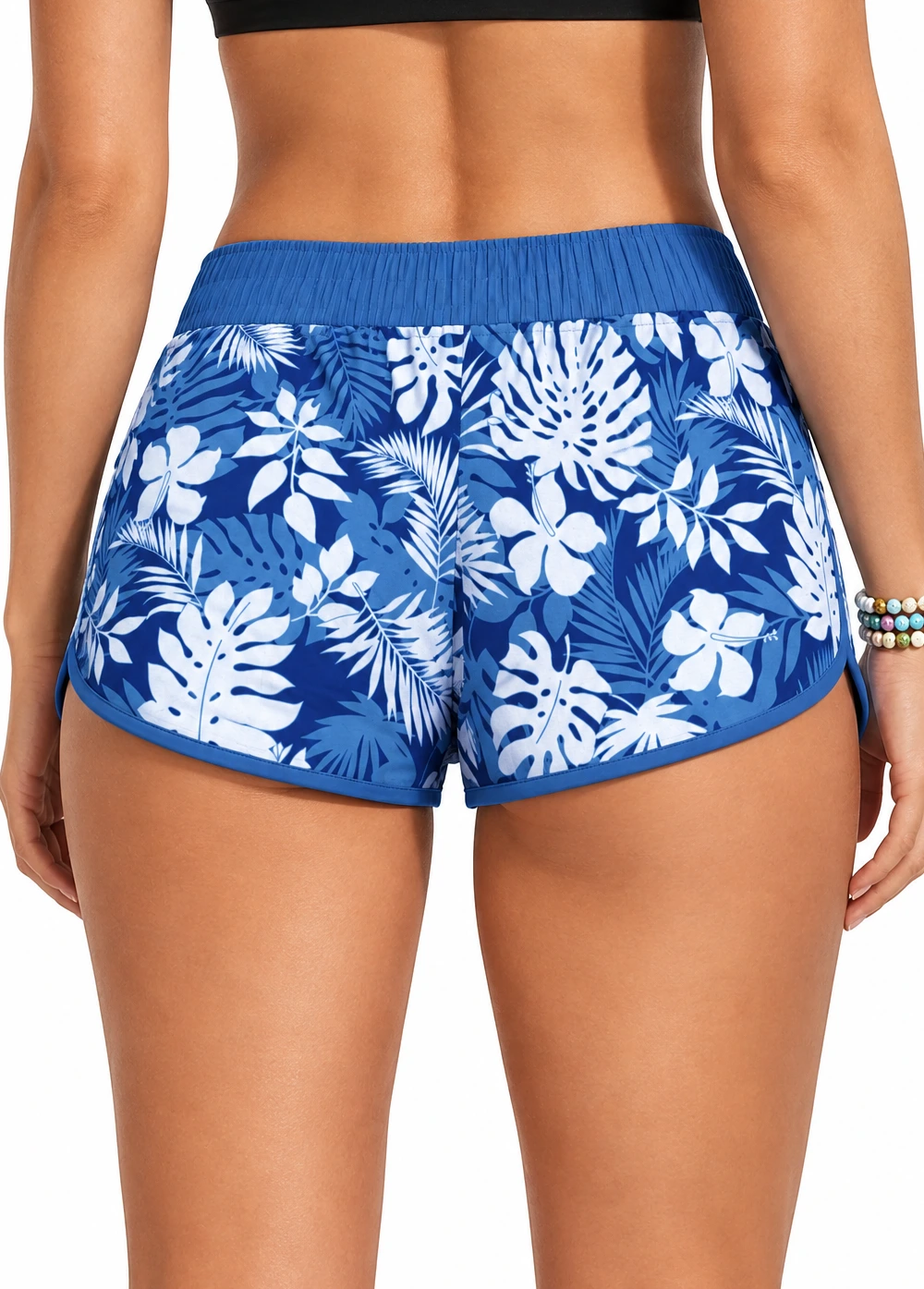 Tropical Floral Print Swim Shorts