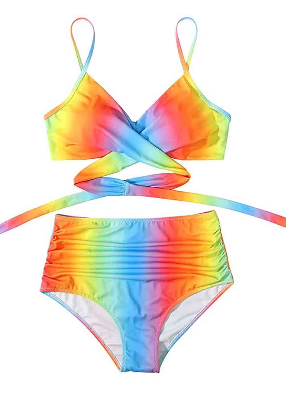 High Waist Bandage Bikini Set