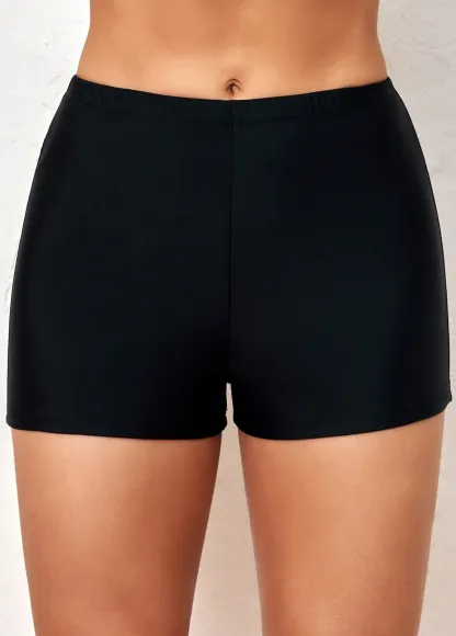 Solid Swim Boyshort Bottom