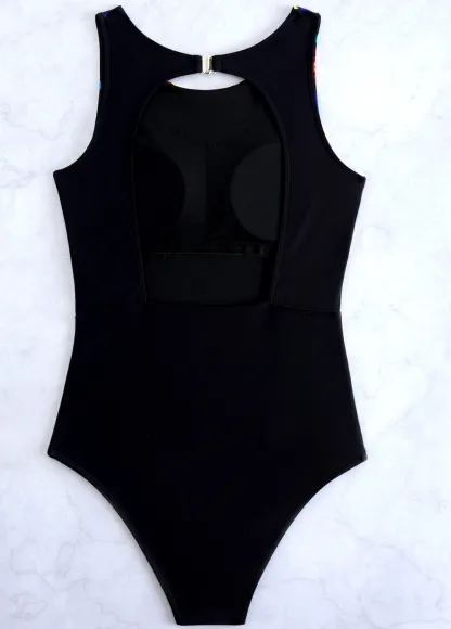 Vibrant Mediterranean Mandala One-Piece Swimsuit