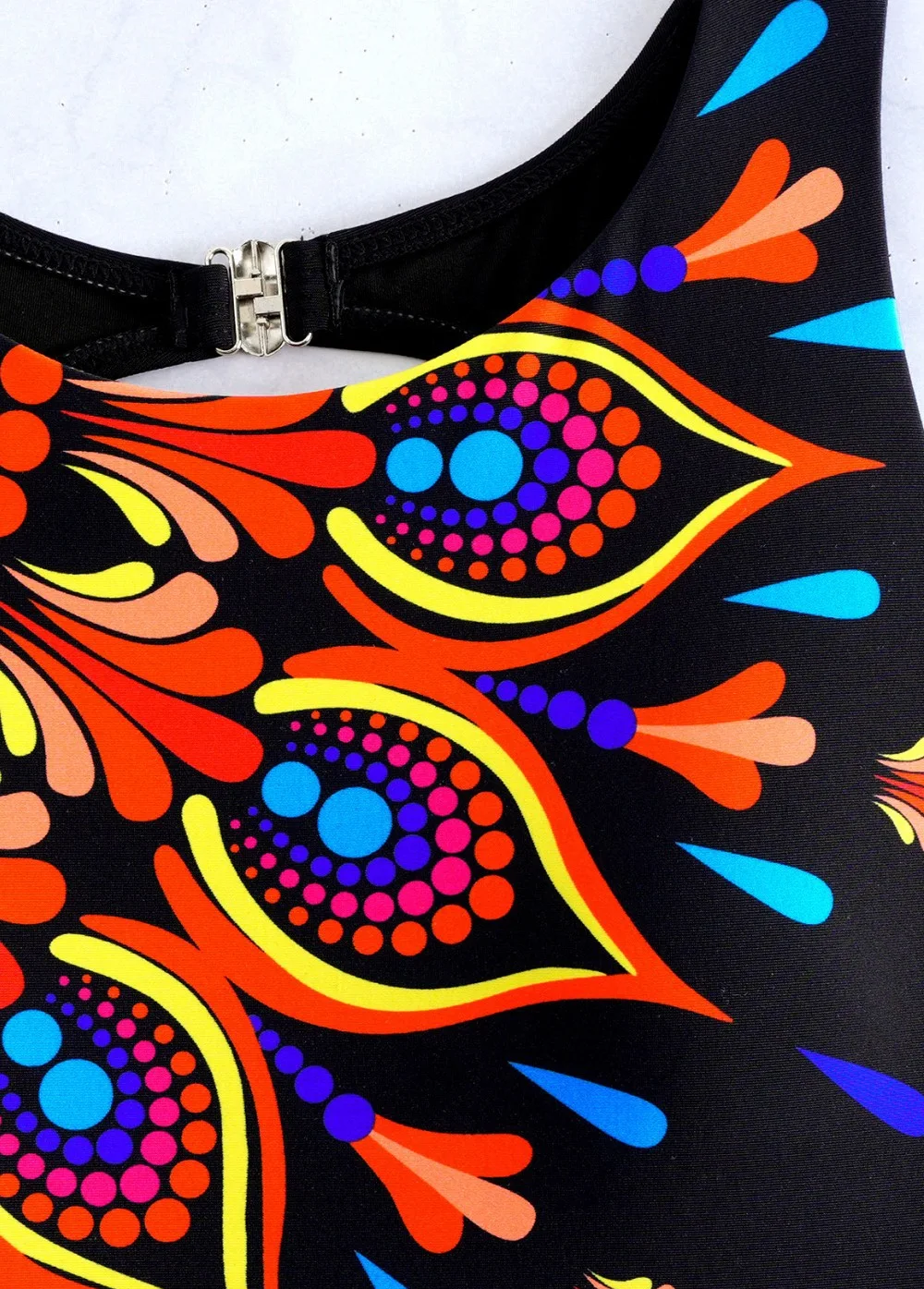 Vibrant Mediterranean Mandala One-Piece Swimsuit