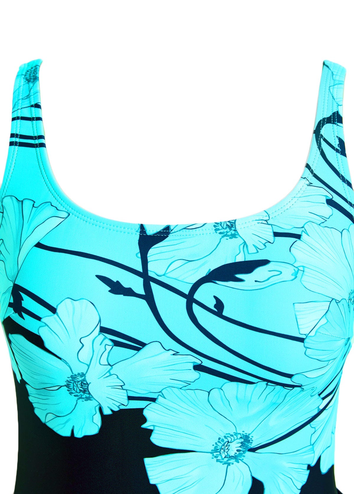 Tie Floral Print   One Piece Swimdress