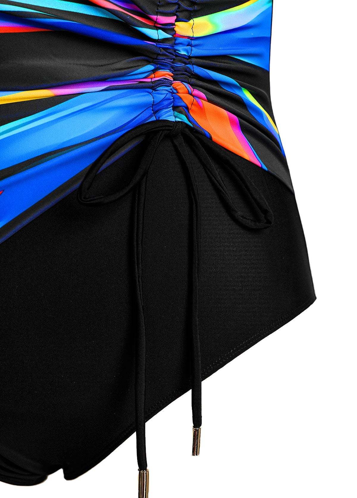 Colorful Print One Piece Swimwear