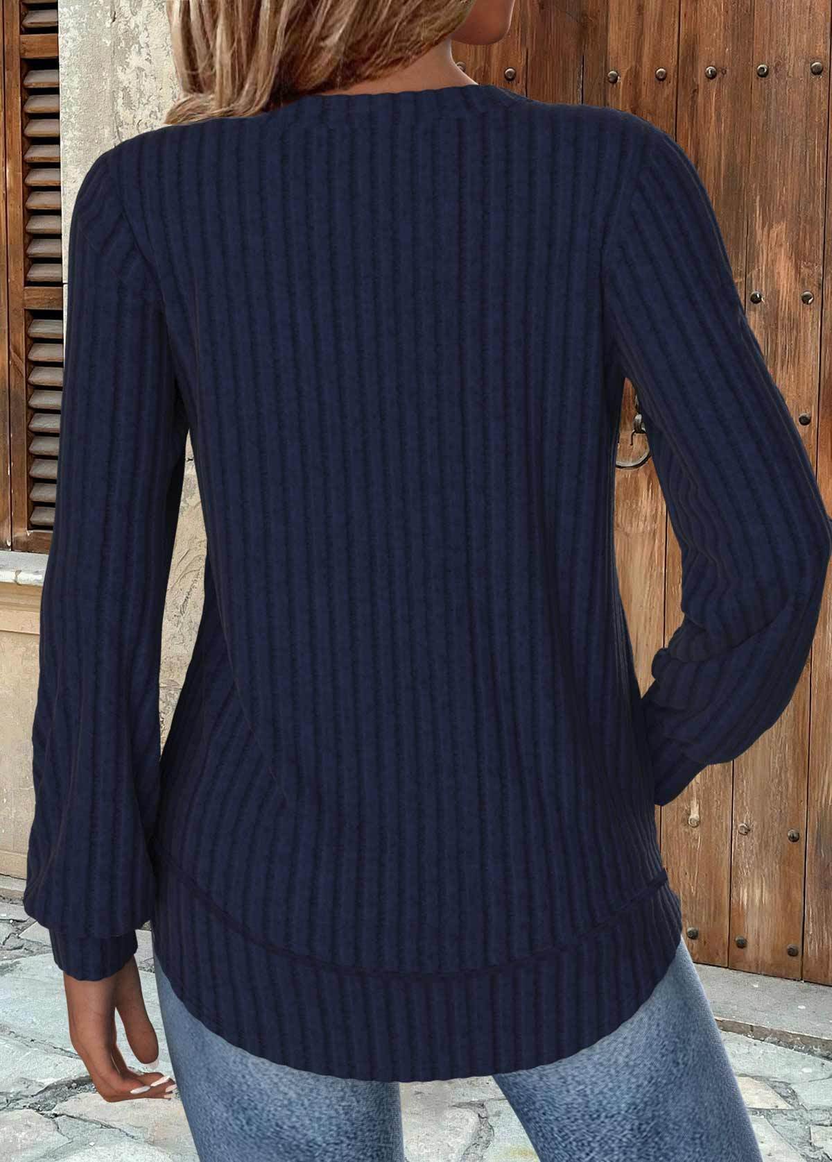Long Sleeve Round Neck Sweatshirt