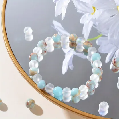 Retro Bohemian Stone Fengshui  Bracelet For Luck