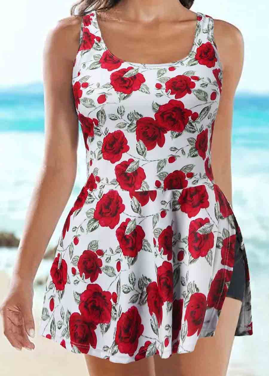 Floral Printed Tankinis Swimwear