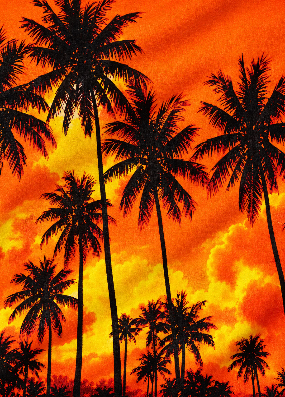 Sunset Palm Tree Print Tankini Set