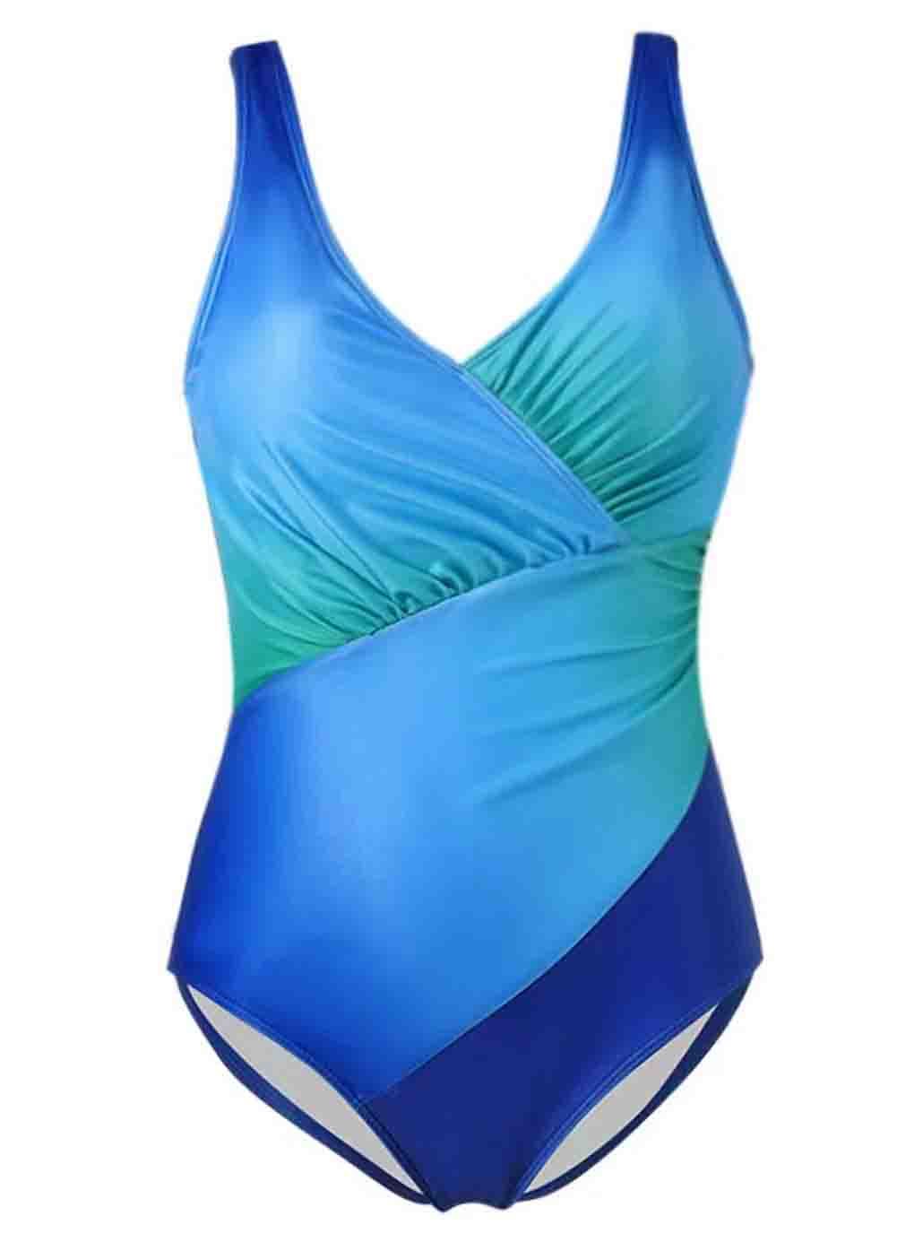 Wide Strap Ombre Padded One Piece Swimwear
