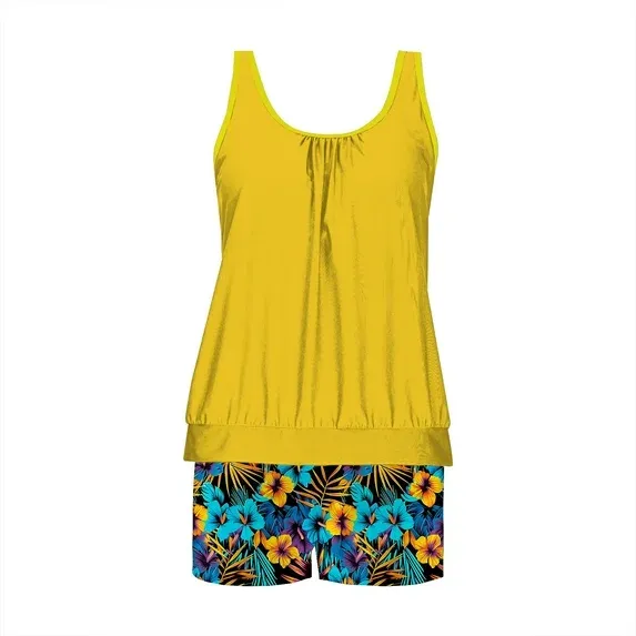  Back Printed  Tankini Set