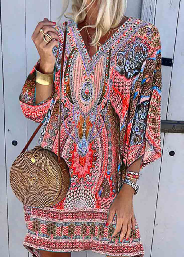 Floral Printed Boho Cover-ups