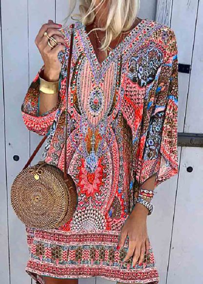 Floral Printed Boho Cover-ups