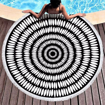  Boho Style   Sand-Proof  Floral Printed Beach  Blanket