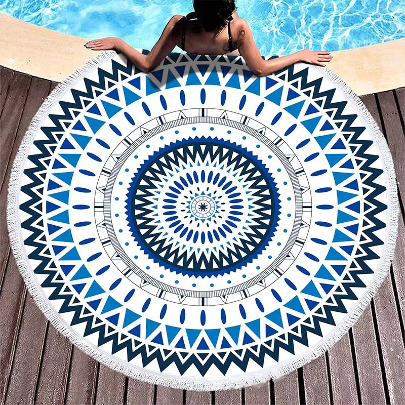  Boho Style   Sand-Proof  Floral Printed Beach  Blanket