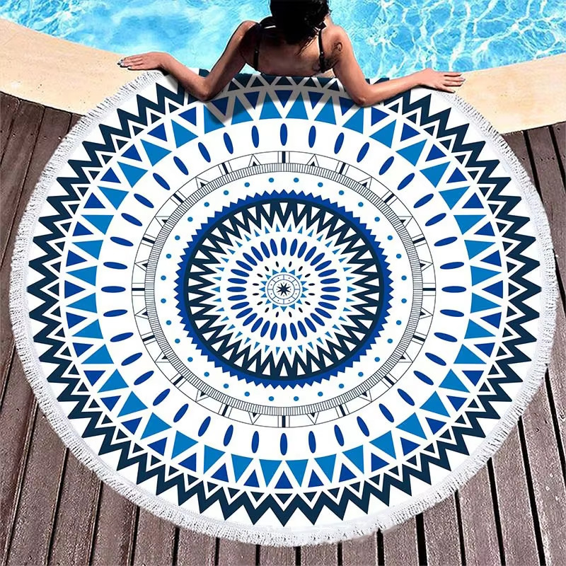 Boho Style Sand-Proof Floral Printed Beach Blanket