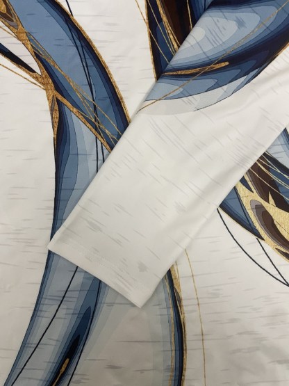 Casual Color Block Crew Neck Long Sleeve T-shirt