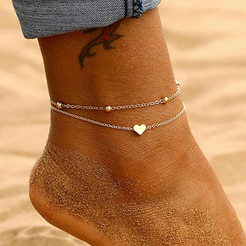 Heart Shape Anklets