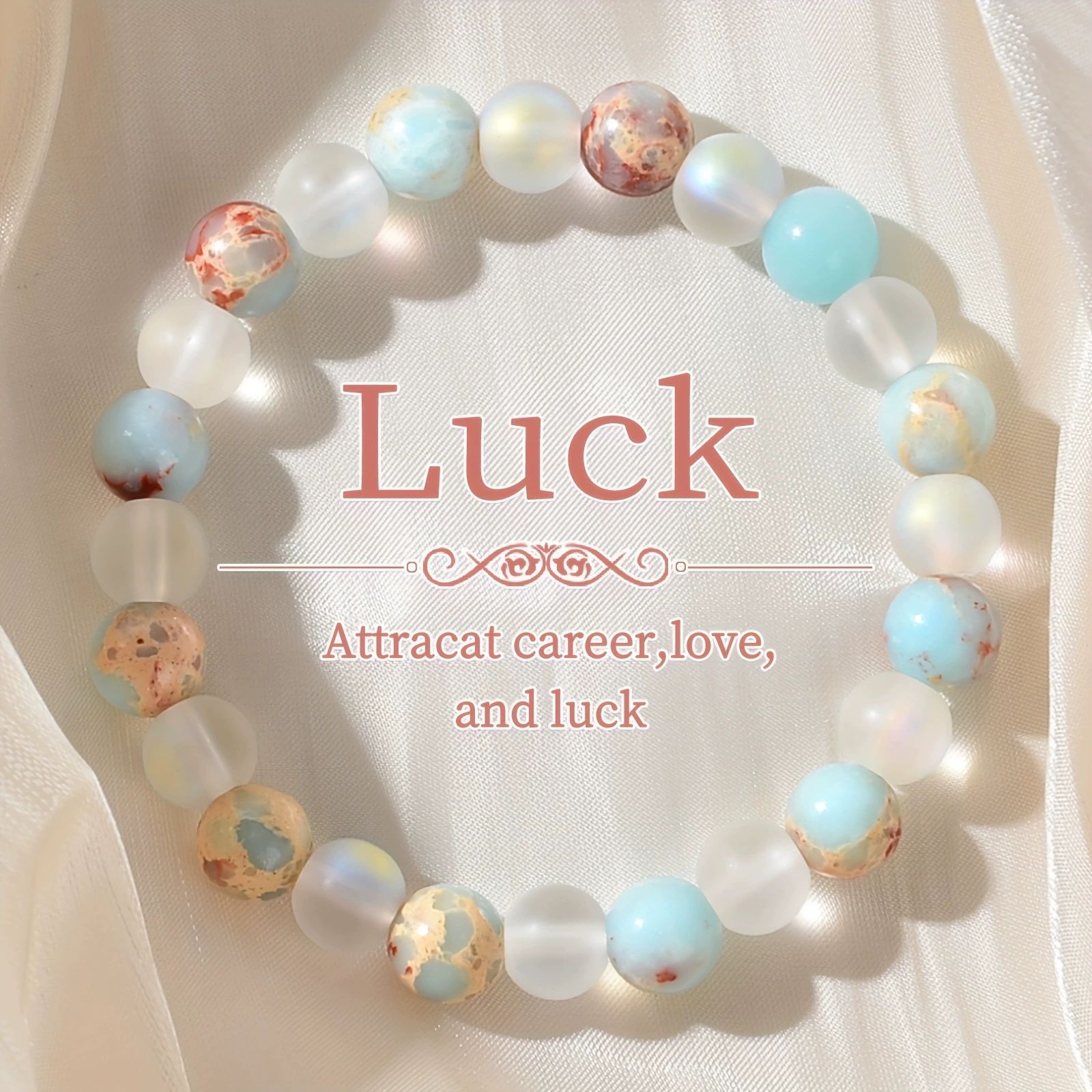  Retro Bohemian Stone Fengshui  Bracelet For Luck