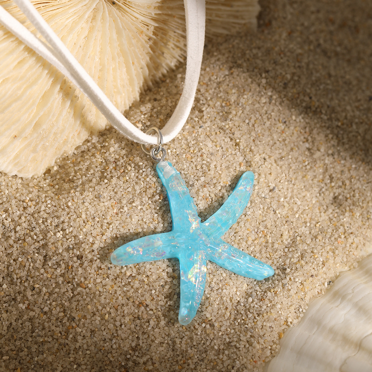 Cute Beach Ocean Pendant Clavicle Chain Seashell Valentine Starfish Necklace