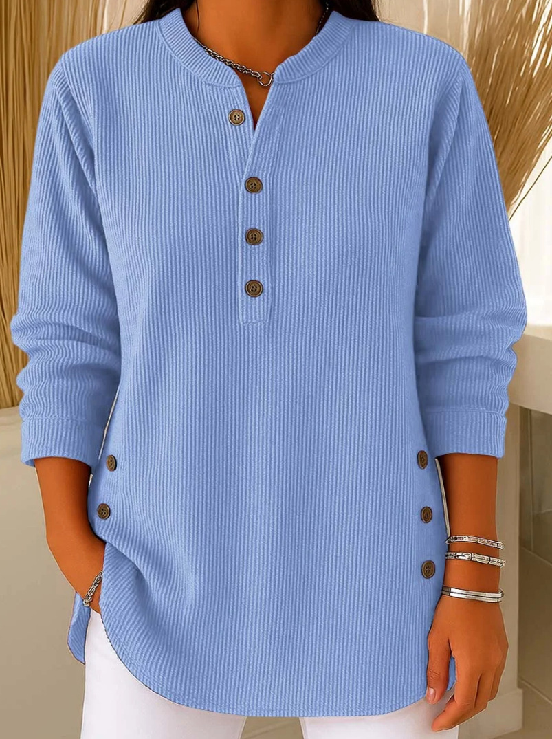 Crew Neck Long Sleeve Knit Pullover Sweatshrit