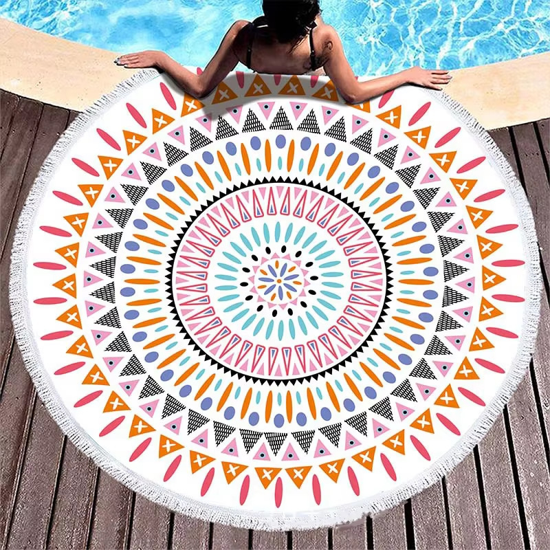 Boho Style Sand-Proof Floral Printed Beach Blanket
