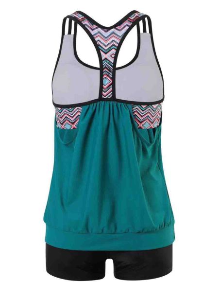 Solid Color Tankini Set