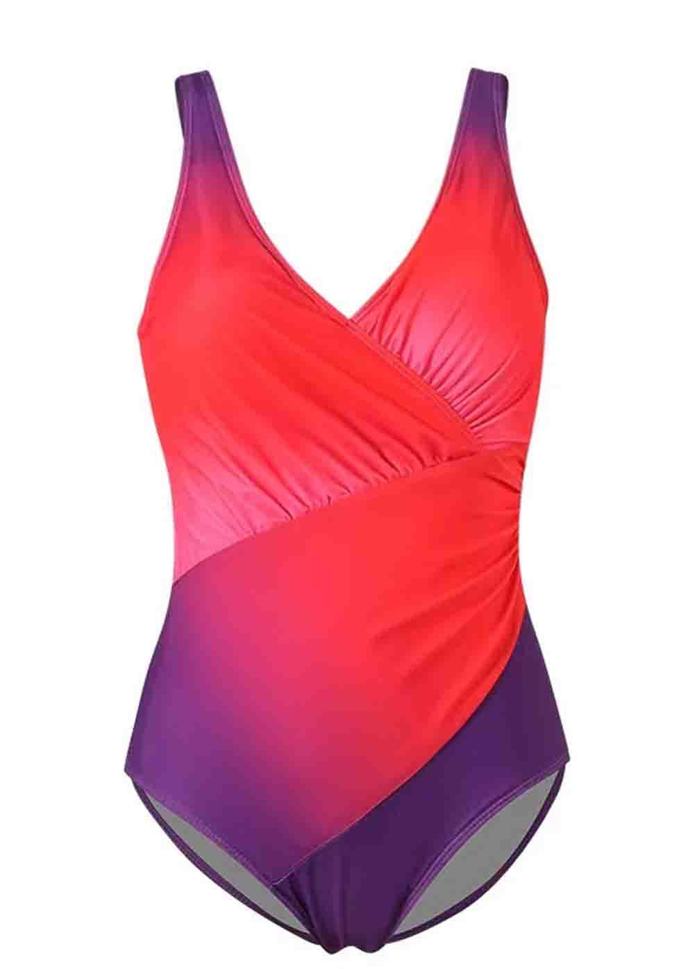 Wide Strap Ombre One Piece Swimwear