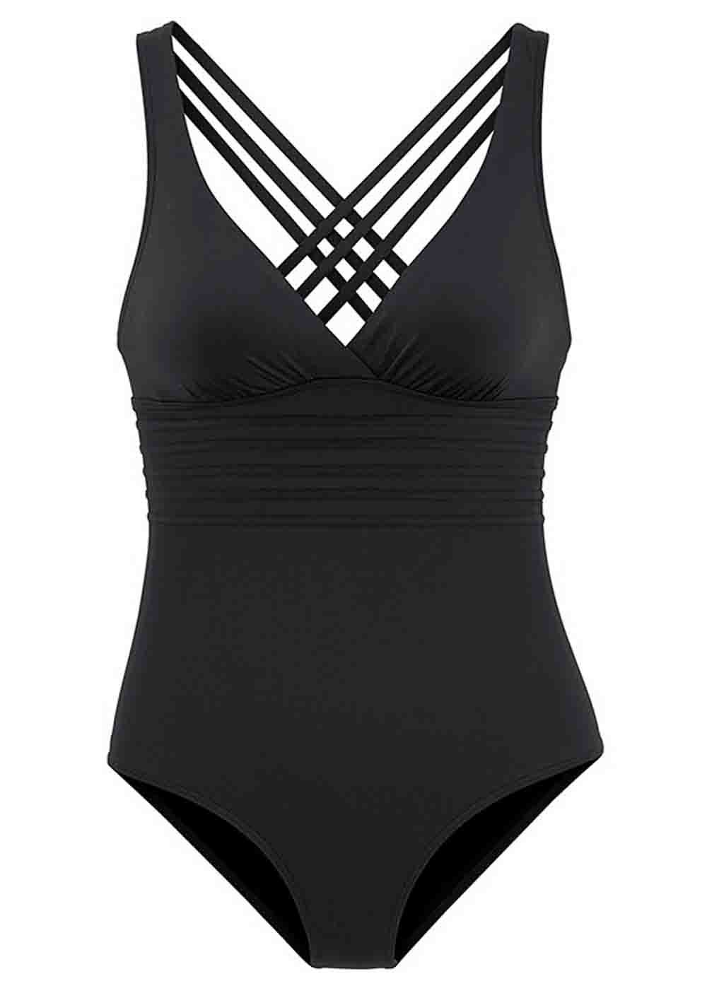 Cross Backless One Piece Swimsuit