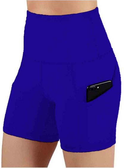 High Waist Swim Shorts With Side Pockets