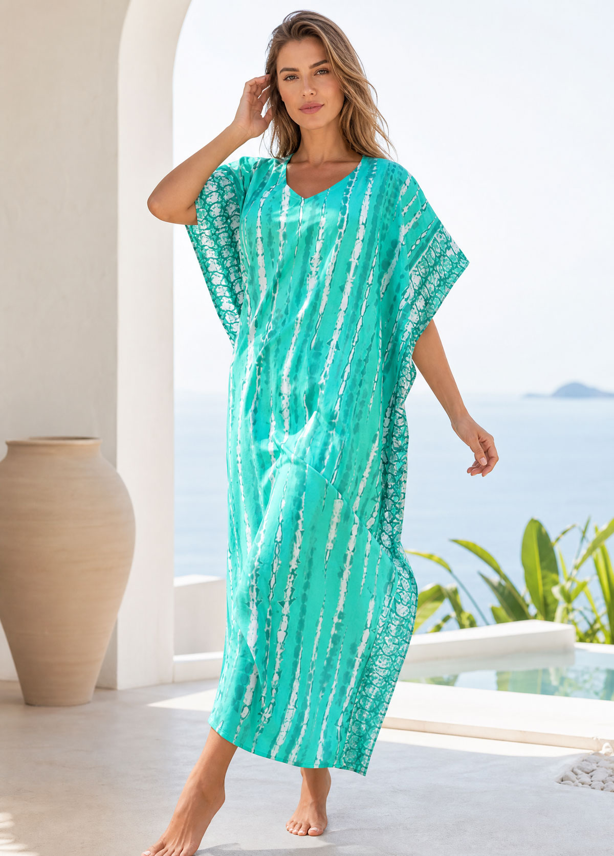 Tie dyed Boho Cover Up