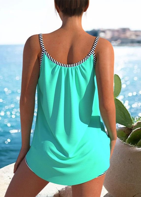 Bowknot Spaghetti  Tummy Tankini  Set