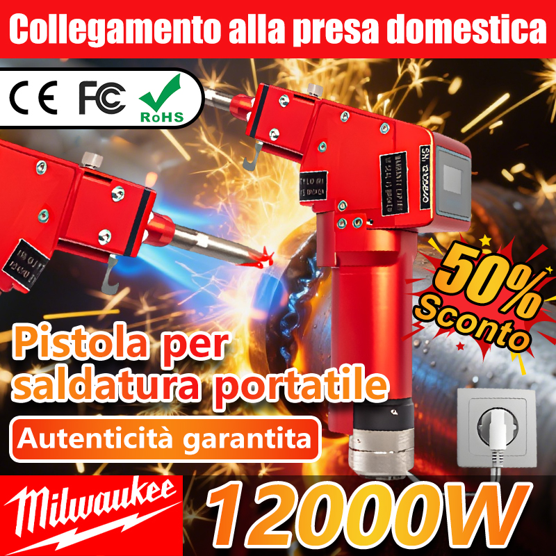 Pistola di saldatura laser portatile Milwaukee