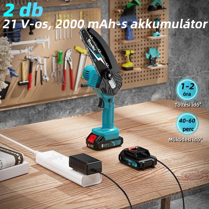 🔥【AKCIÓ】SEESII Vezeték Nélküli Kombináció: 8"-os Oszlopfürész + 6"-os Mini Láncfűrész Akkumulátorral | INGYENES SZÁLLÍTÁS + 2 ÉV GARANCIA