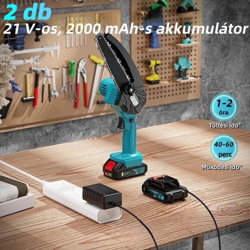 🔥【AKCIÓ】Vezeték Nélküli Kombináció: 8"-os Oszlopfürész + 6"-os Mini Láncfűrész Akkumulátorral | INGYENES SZÁLLÍTÁS + 2 ÉV GARANCIA