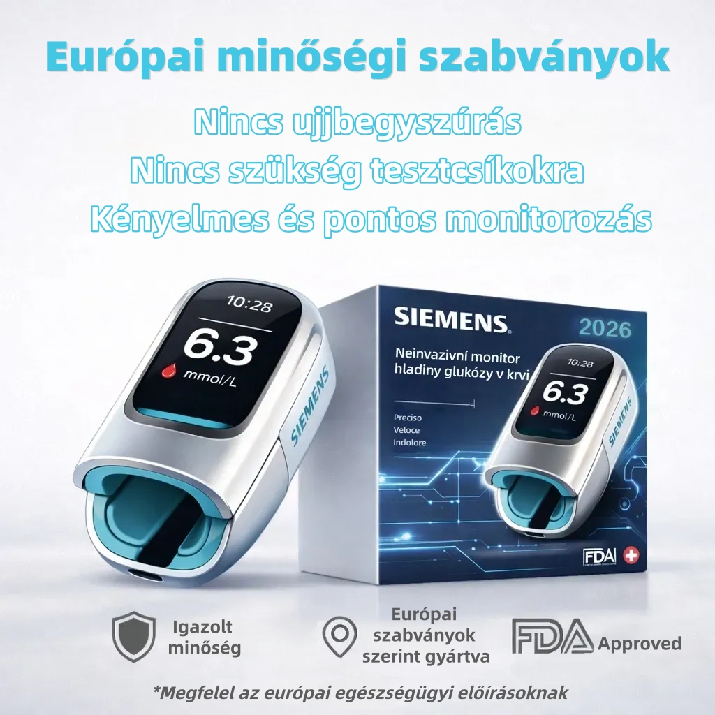 🔥 Siemens™ Non-invazív vércukormérő – intelligens, tűmentes glükózmonitorozás bárhol, bármikor 💙