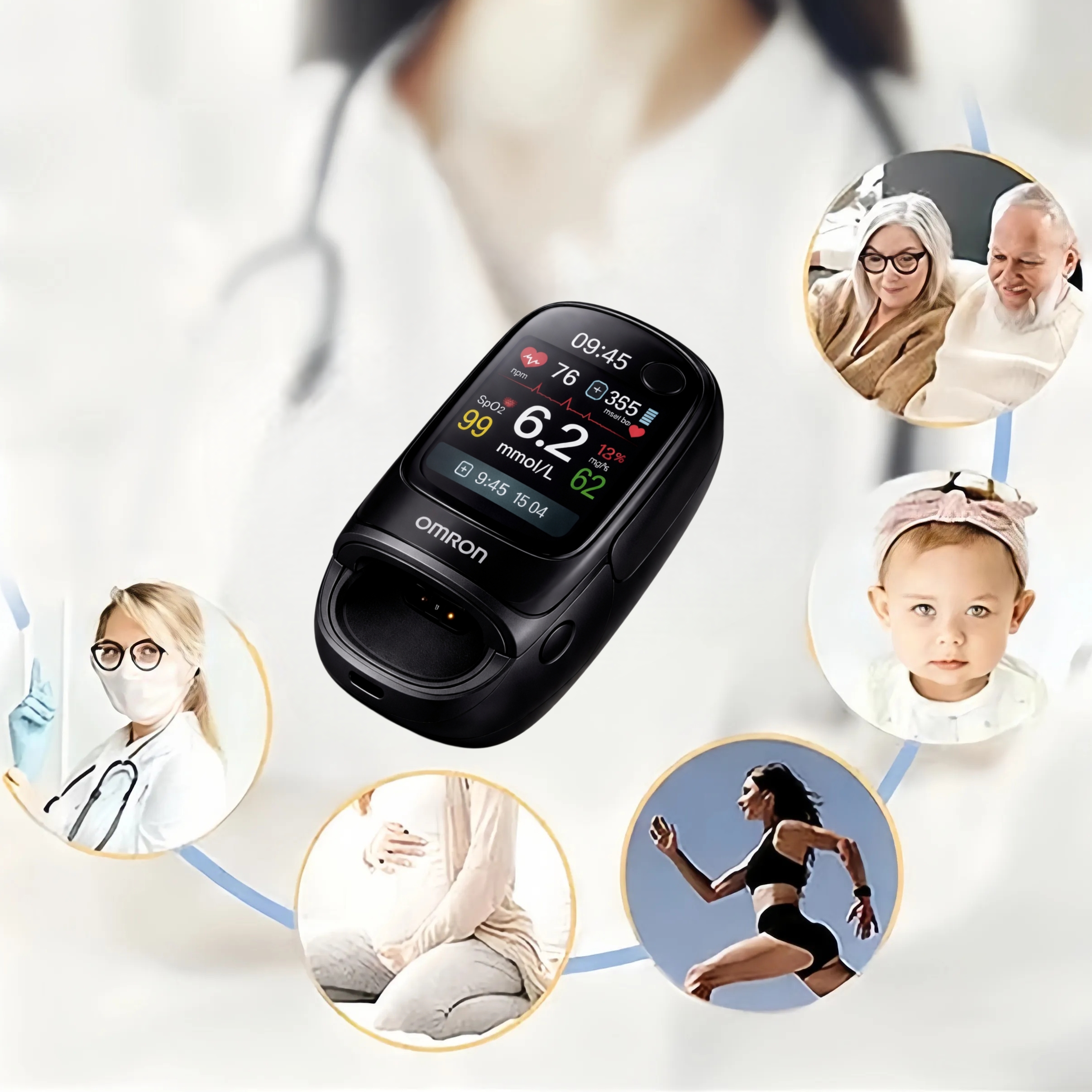 🔥 Omron intelligens szúrásmentes vércukorszint-mérő – fájdalommentes, azonnali eredmény otthon 🩸📊