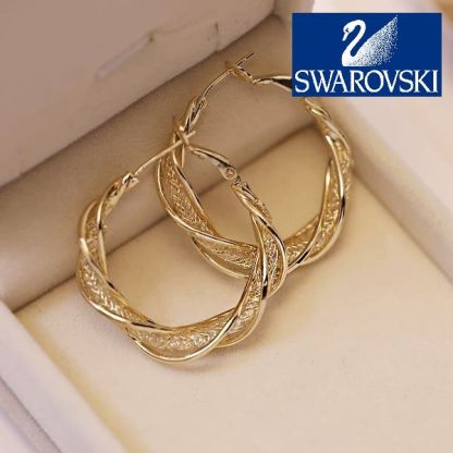 🔥 Sleva 50 % 🔥 - Náušnice Swarovski z bílého zlata